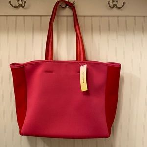 Red and pink Summersalt tote